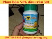 Phân bón NPK đầu trâu 501 nảy chổi ra lá