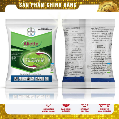 Thuốc trừ nấm bệnh cao cấp Aliette 800 Wg gói 100g