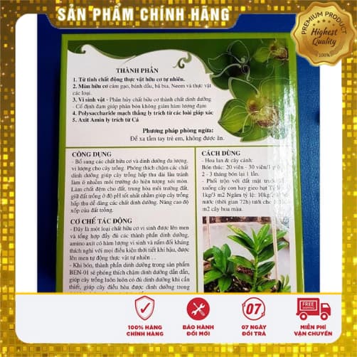 Viên nén dinh dưỡng hữu cơ BEN-01- HÙNG NGUYỄN GÓI 1KG